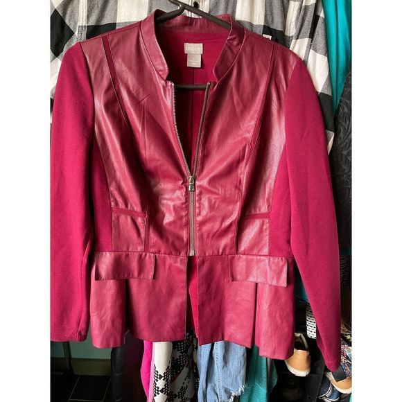 Chico's Jackets & Blazers - Chicos burgundy sweater jacket. Size 0 or small